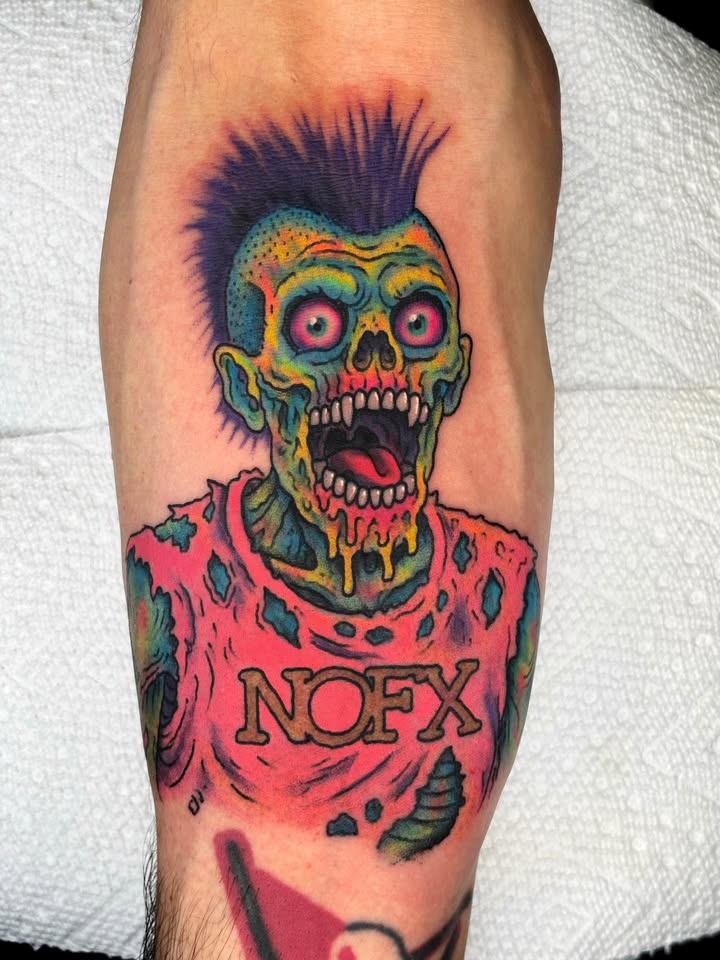 NOFX zombie punk tattoo