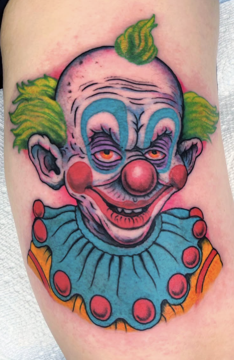 Killer Klown color tattoo