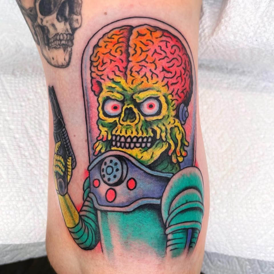 Mars Attacks martian tattoo